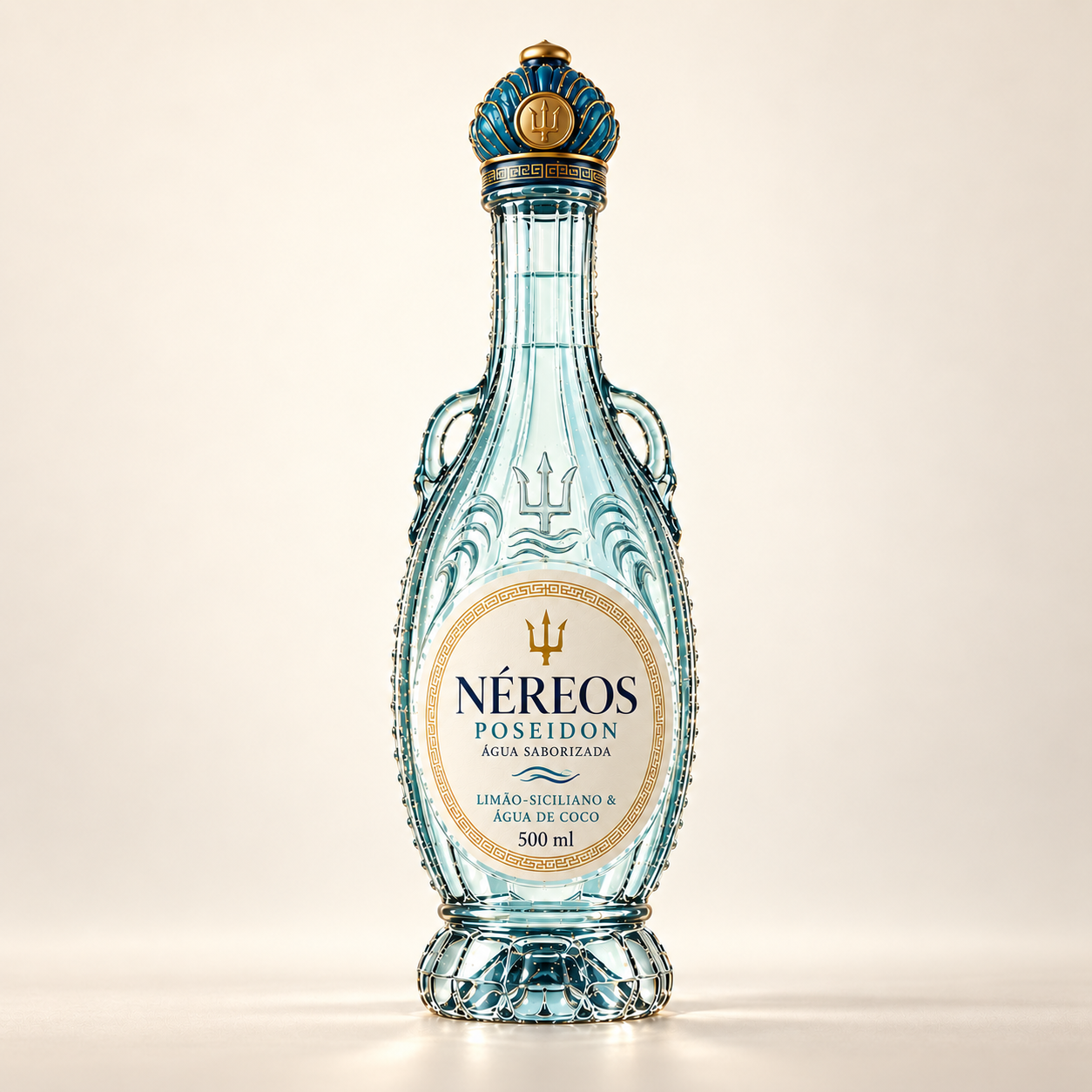Garrafa NÉREOS Poseidon de limão-siciliano e água de coco, 500 ml